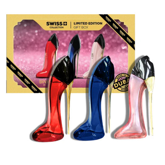 Swiss Collection "LIMITED EDITION GIFT BOX" 100ml each heel